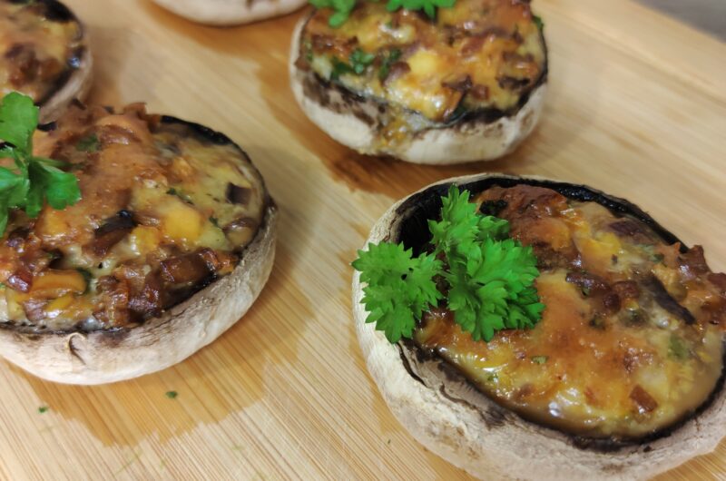 Pieczarki faszerowane warzywami