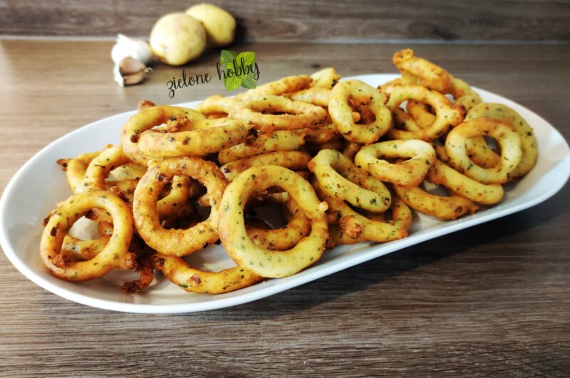 Krążki czosnkowo - ziemniaczane