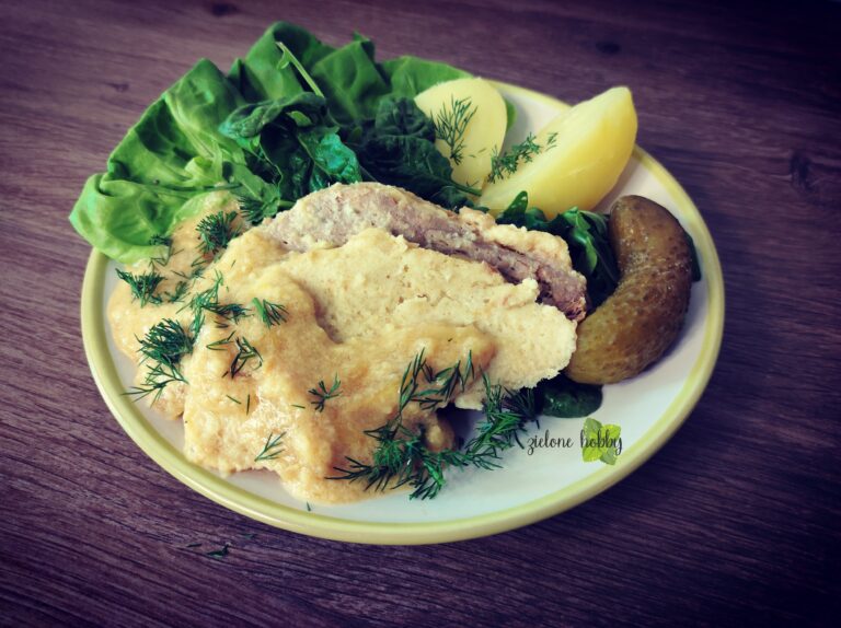 Pieczeń wołowa z nadzieniem chrzanowym